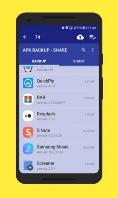 APK Backup - Share android App screenshot 0