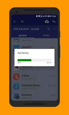 APK Backup - Share android App screenshot 1